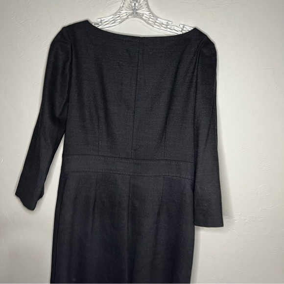 Boden Gray Heathered Wool Blend Sheath Dress - Picture 8 of 8